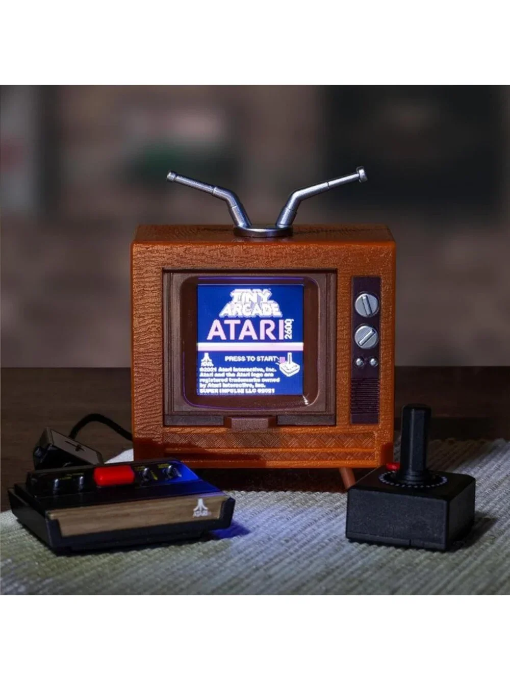 Mini Retro Arcade Console with 10 Classic Games - Portable Vintage Gaming System